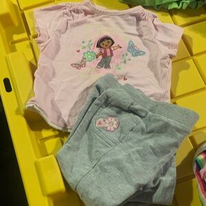 Nickelodeon Pink Dora 2- PC Top & Pants Set! FIRM!